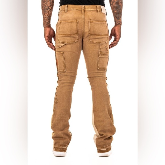 NWT VALABASAS “ALPHA” CAHI STACKED FLARE Bootcut Utility Jean Size 28 - Picture 3 of 10